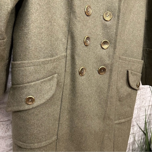 Vintage Roaman’s Women’s Long Heavy‎ Warm Peacoat Trench Wool* - Picture 3 of 8